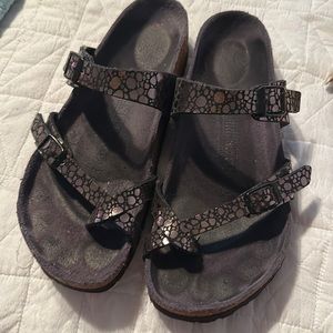 Birkenstock black metallic